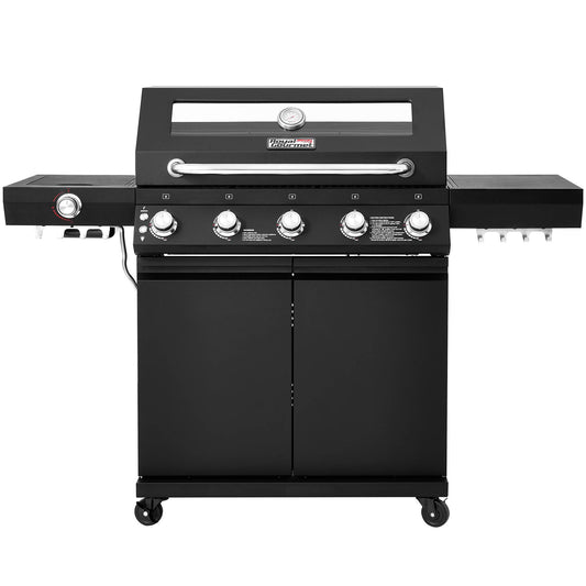 5-Burner Gas Grill with Infrared Side Burner