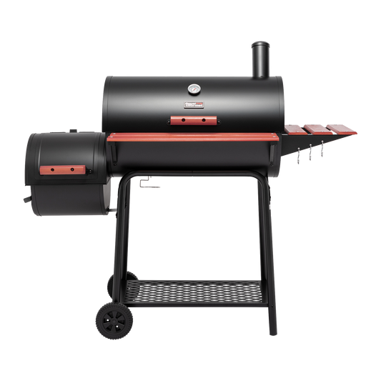 30-Inch Charcoal Grill with Offset Smoker