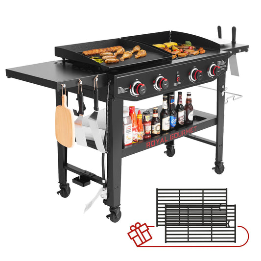 4-Burner Gas Grill and Griddle Combo