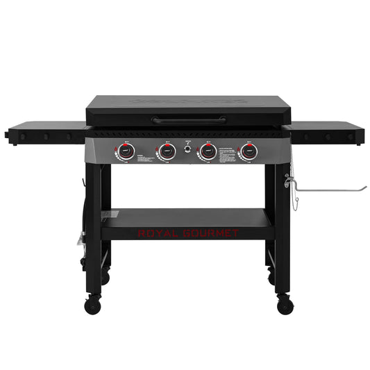 34-Inch 4-Burner Propane Gas Griddle with Hood