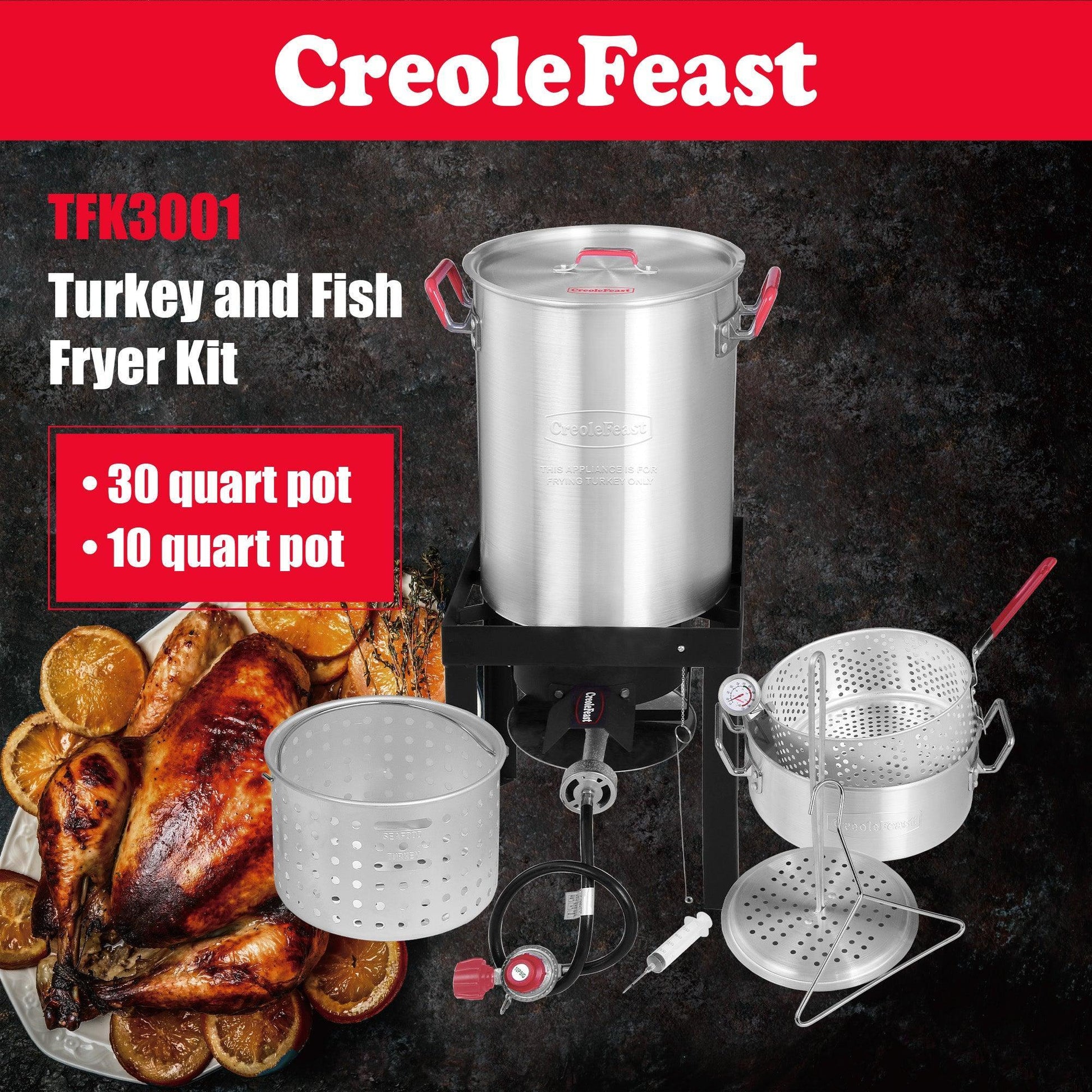 Aluminum Turkey Fryer Boiler Set - Royal Gourmet