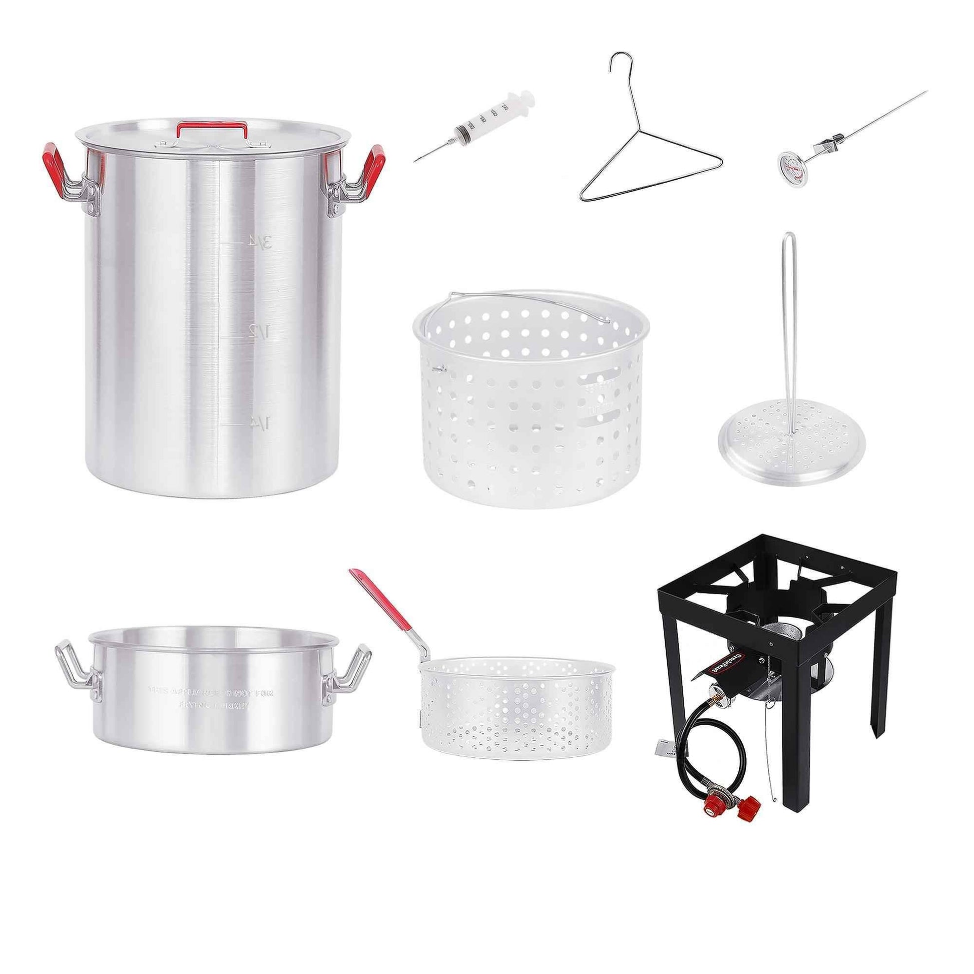 Aluminum Turkey Fryer Boiler Set with Gloves - Royal Gourmet