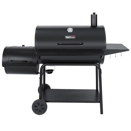 Charcoal Barrel Grill with Offset Smoker - Royal Gourmet