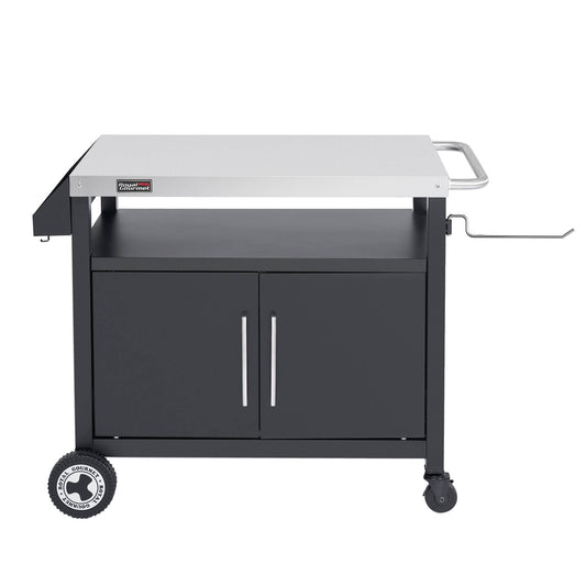 Movable Grill Prep Table with Storage
