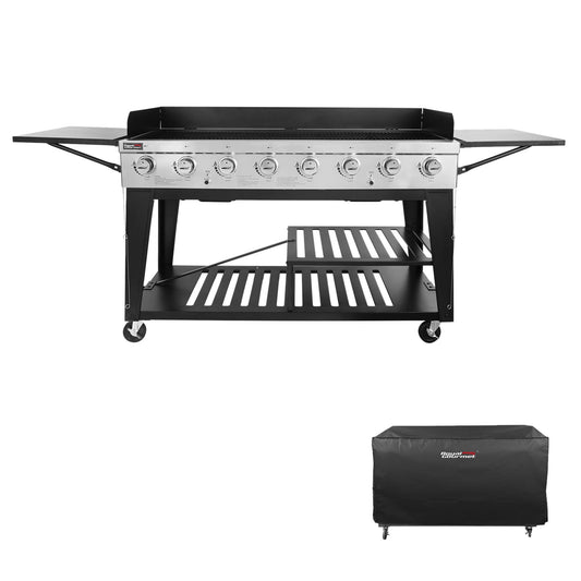 Large Event 8-Burner Gas Grill, with Cover