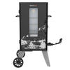 Royal Gourmet Black smoker with a scenic design on a white background