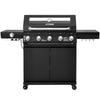  Royal Gourmet Black barbecue grill with multiple burners on a white background