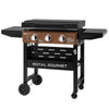 3-Burner Gas Griddle with Hood, Bronzed