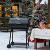 30-Inch Barrel Charcoal Grill with Side Table