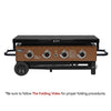 Royal Gourmet Portable stove with brown cooking surface and black top on a white background