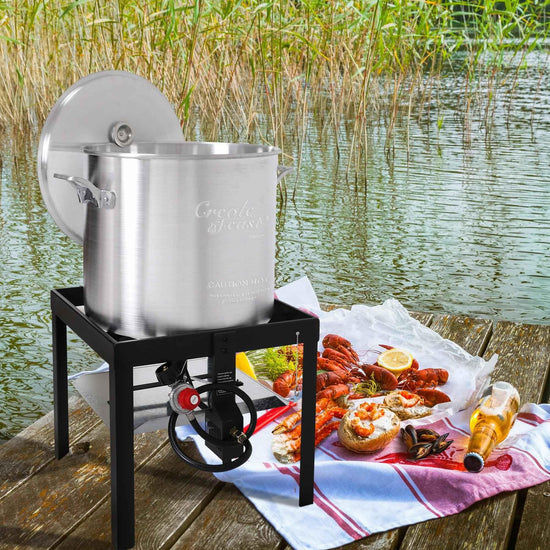 100 QT Aluminum Seafood Boiling Kit - Royal Gourmet