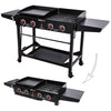 4-Burner Gas Grill & Griddle Combo