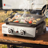 17-Inch 2-Burner Portable Grill Griddle