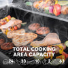 6-Burner Gas Grill with Sear Burner and Side Burner - 699 Sq. In. Outdoor BBQ Grill with Cover