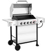 5-Burner Liquid Propane Gas Grill with Side Burner