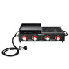 4-Burner Portable Propane Grill & Griddle Combo