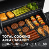 Charcoal Grill with Offset Smoker & Cover