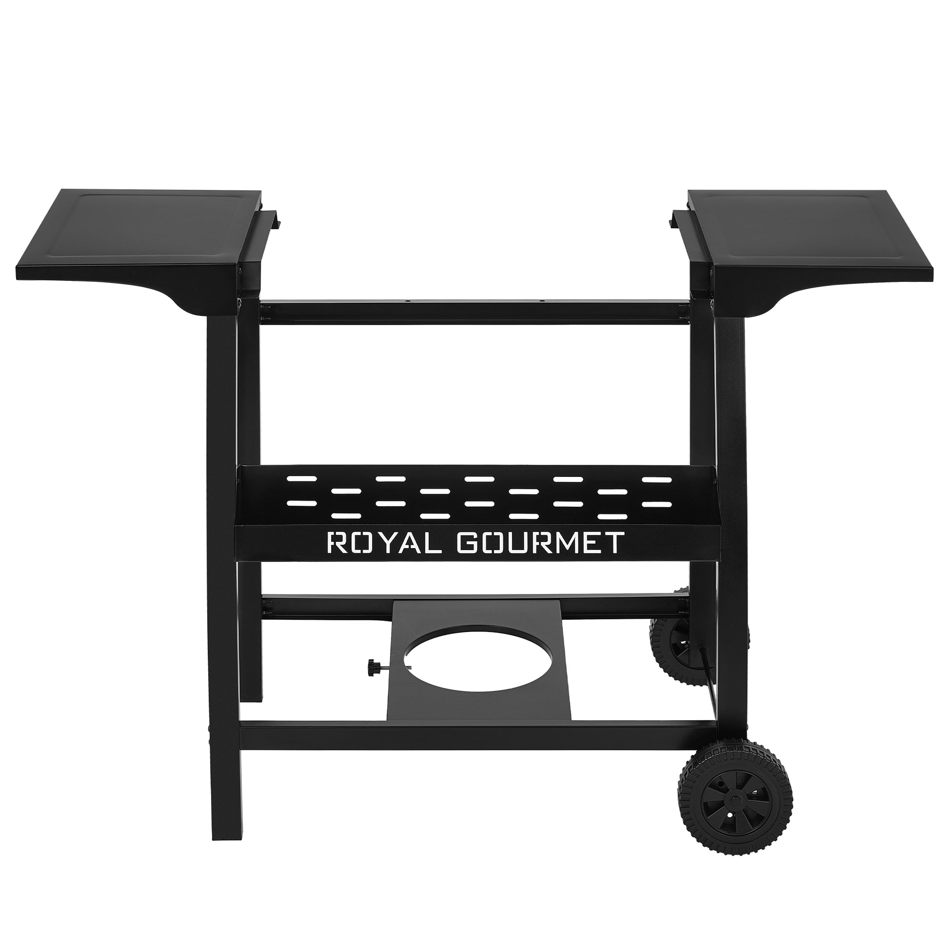 Black cart with 'Royal Gourmet' branding on a white background