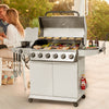 6-Burner BBQ Liquid Propane Gas Grill