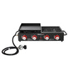 4-Burner Portable Propane Gas Grill Griddle Combo
