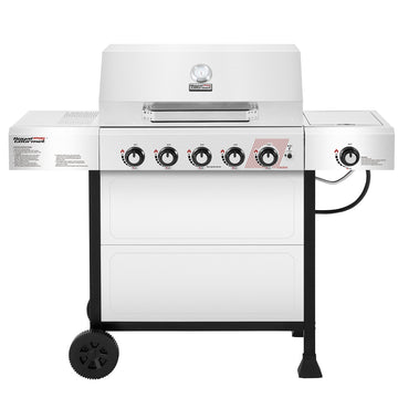 5-Burner Liquid Propane Gas Grill with Side Burner