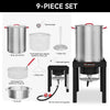 Premium Aluminum 30 Qt. Turkey Fryer Boiler Set