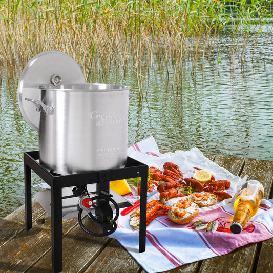 60 Qt. Seafood Boiling Kit with 100,000 BTU Burner
