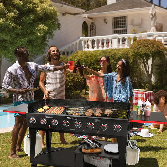 	Royal Gourmet GB8003 outdoor event gas grill lifestyle photo