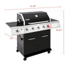 5-Burner Gas Grill with Sear & Side Burner, 64,000 BTU