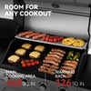 4-Burner Outdoor Kitchen Island Grill with Sink & Side Burner