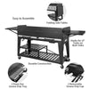 Royal Gourmet Black barbecue grill with features highlighted on a white background