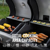 2-Burner Gas and Charcoal Combo Grill with Cover