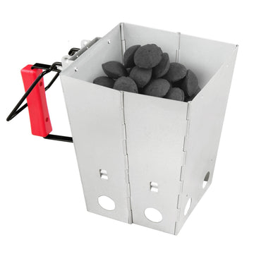 Folding Charcoal Chimney Starter & Grill
