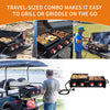 4-Burner Portable Propane Gas Grill Griddle Combo