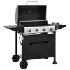 4-Burner Gas Grill with Side Burner