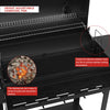 30-Inch Barrel Charcoal Grill | 627 Sq. In. Total Cooking Area