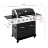 Deluxe 5-Burner Gas Grill with Sear Burner and Side Burner