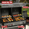 Gas & Charcoal Grill Combo with Offset Smoker