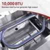 Royal Gourmet  Stainless steel burner with 10,000 BTU text on a white background