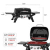 2-Burner Black Portable Gas Grill