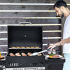 24-Inch Black Movable Charcoal Grill