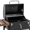 24-Inch Charcoal Grill with Handle & Folding Table