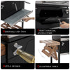 24-Inch Charcoal Grill with Handle & Folding Table
