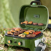 Portable 2-Burner Propane Gas Grill, Olive Green