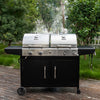 2-Burner Gas and Charcoal Combo Grill with 759 Sq. In.