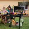 Charcoal Grill with Offset Smoker & Cover