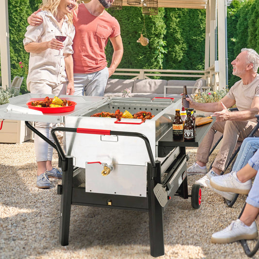150 Qt Double Sack Crawfish Boiler