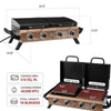 Portable Tabletop Grill & Griddle Combo