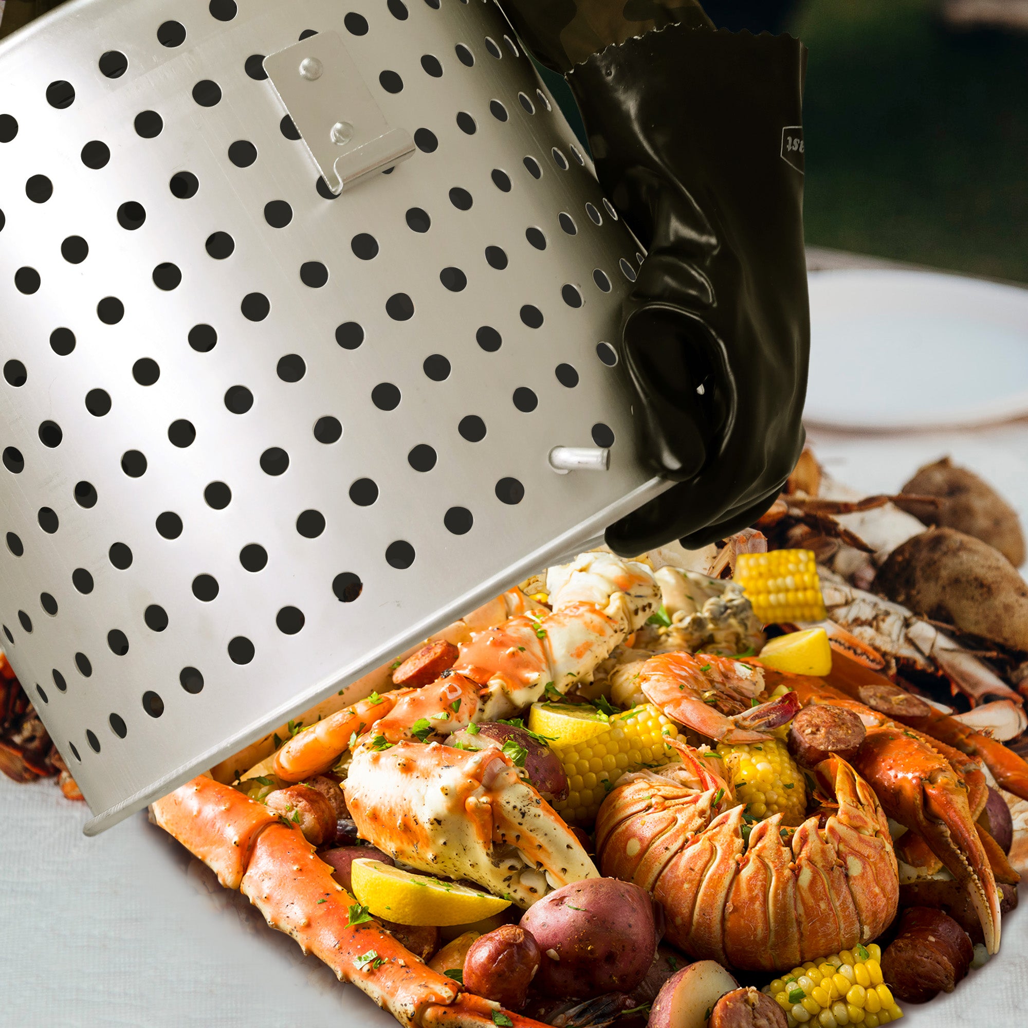 Creole Feast SBK0601 60 Qt. Seafood Boiling Kit | 100,000 BTU