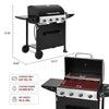 4-Burner Gas Grill with Side Burner